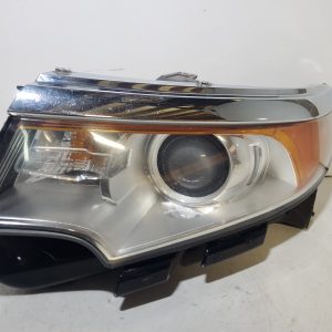 OEM 2011-2014 Ford Edge 3.5L LEFT HEADLIGHT HALOGEN CHROME BT4Z-13008-A