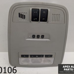 OEM 2012 Buick Lacrosse 3.6L Overhead Console Dome Light w/ Sunroof Switch
