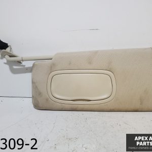 OEM 2015-2017 Chrysler 200 2.4L Driver Sun Visor Sunvisor Tan Illuminated