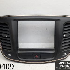 OEM 2015 Chrysler 200 3.6L Radio Trim Bezel Display Screen AC Vents