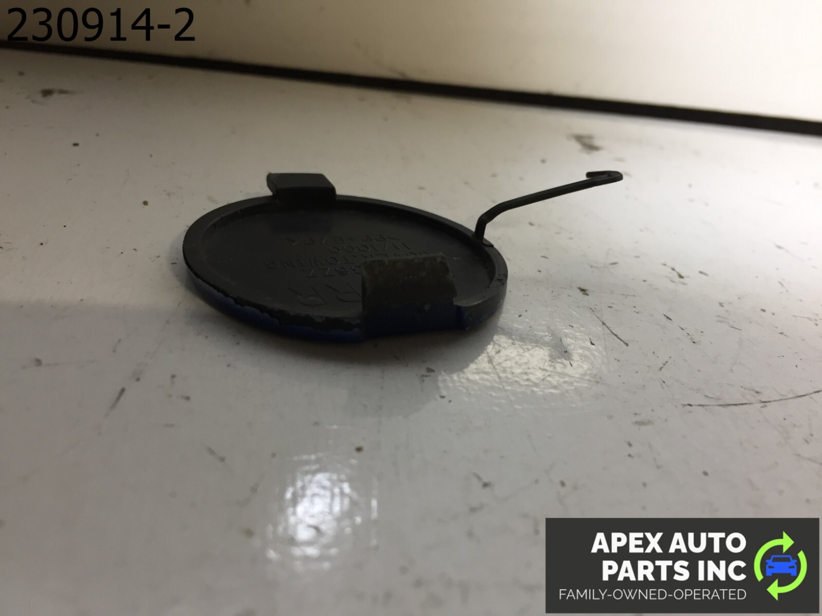 08-16 MITSUBISHI LANCER REAR BUMPER TOW HOOK COVER CAP BLUE - Image 9