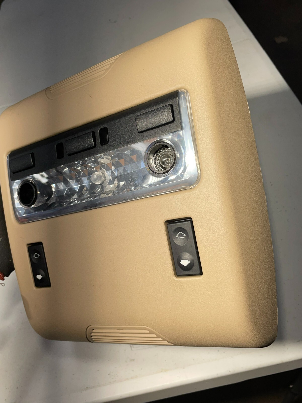 2000-06 BMW E53 X5 Rear Top Upper Interior Dome Light Lamp Assembly TAN OEM - Image 4