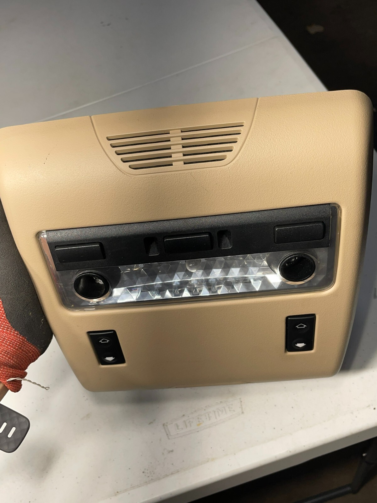 2000-06 BMW E53 X5 Rear Top Upper Interior Dome Light Lamp Assembly TAN OEM - Image 6