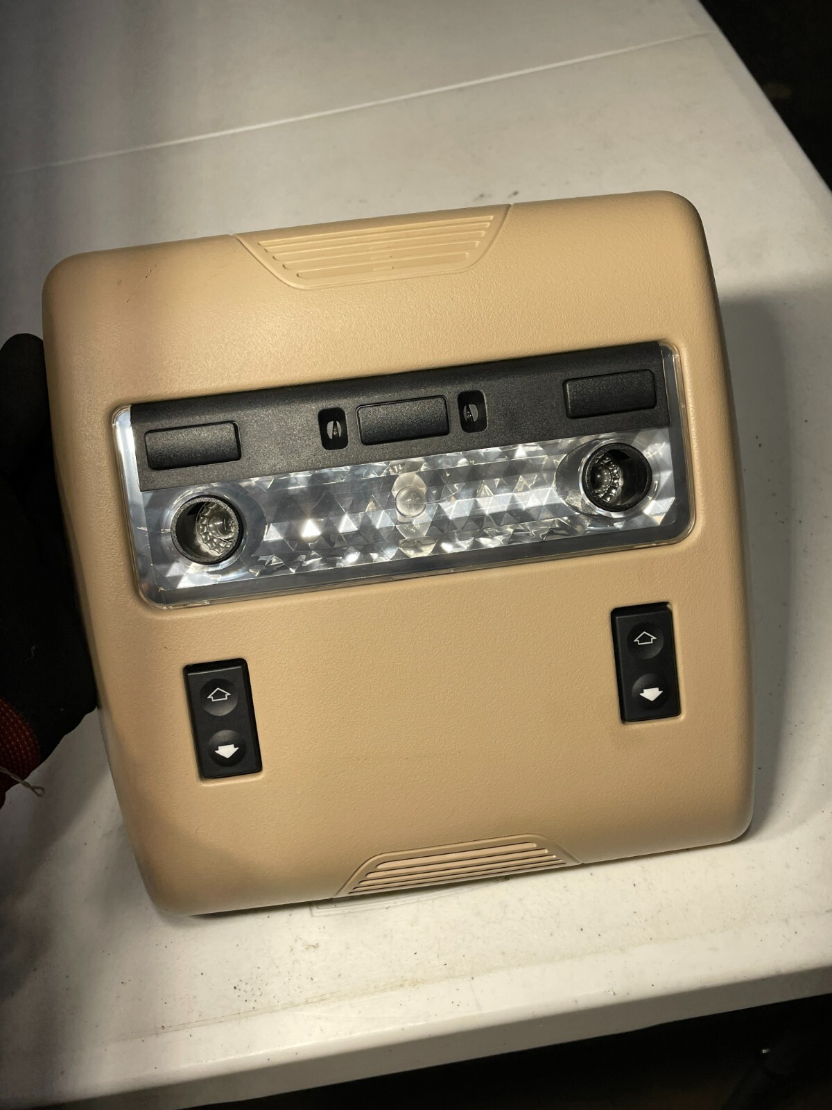 2000-06 BMW E53 X5 Rear Top Upper Interior Dome Light Lamp Assembly TAN OEM