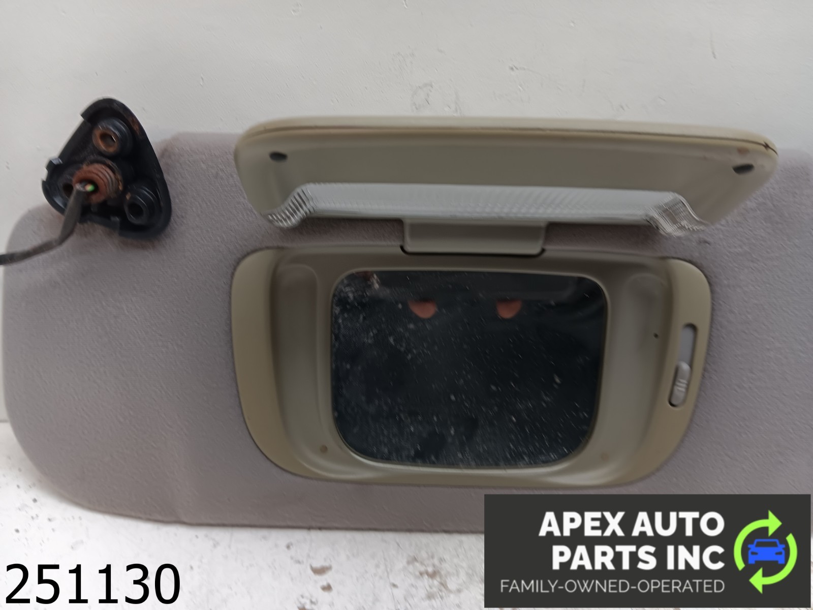 OEM 2000 Jaguar S-Type 3.0L Driver Sun Visor Mirror Left Sunvisor Grey - Image 5