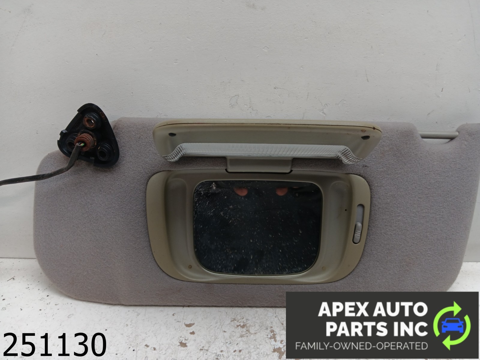 OEM 2000 Jaguar S-Type 3.0L Driver Sun Visor Mirror Left Sunvisor Grey - Image 6