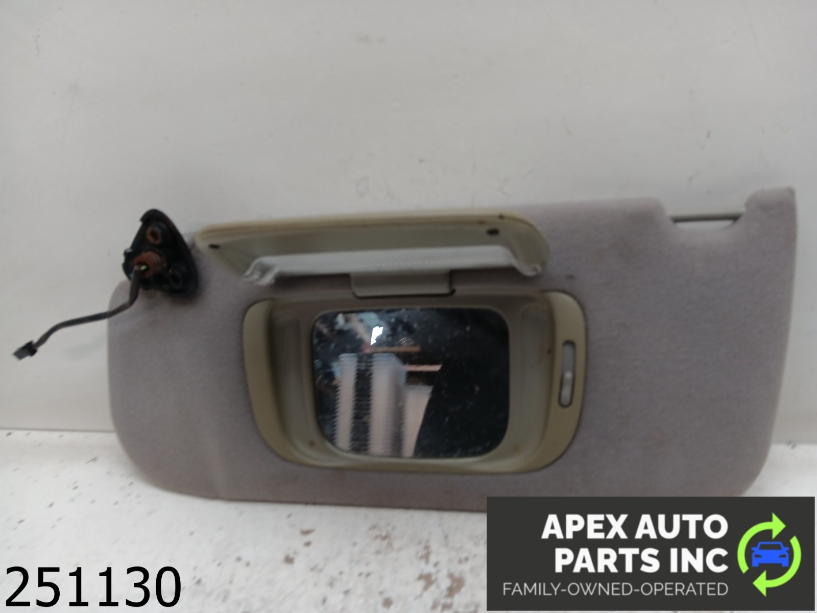 OEM 2000 Jaguar S-Type 3.0L Driver Sun Visor Mirror Left Sunvisor Grey - Image 7