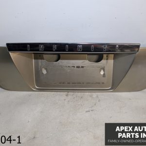 OEM 2002-2004 Infiniti I35 Trunk Trim License Plate Holder Molding Panel Silver