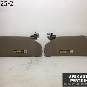 OEM 2002 Acura TL Sun Visor Left Right Pair SET Beige