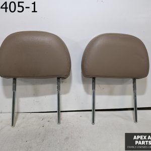 OEM 2002 Mercury Mountaineer 4.0L FRONT SEAT LEATHER HEADREST HEAD REST SET