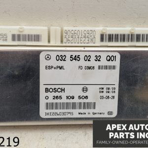 OEM 2004 Mercedes E500 Wagon 5.0L Abs Esp Pml Control Module