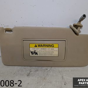 OEM 2005-2012 Acura RL 3.5L Passenger Right Sun Visor Illuminated