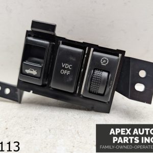 OEM 2005 Infiniti G35 3.5L INTERIOR VDC DIMMER TRUNK SWITCHS W/ BRACKET HOLDER