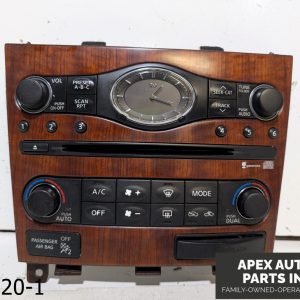 OEM 2006-2008 Infiniti G35 3.5L RADIO CLIMATE CLOCK DASH CONTROL BEZEL