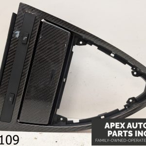 OEM 2006 BMW 650i 4.8L CENTER CONSOLE SHIFTER SURROUND dark WOOD GRAIN TRIM