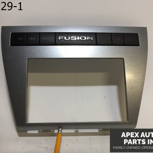 OEM 2007 Ford Fusion Dash Radio Trim Bezel Hazard Info Setup Switch Silver