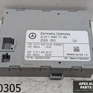 OEM 2007 Mercedes E350 3.5L Central Gateway Control Modul