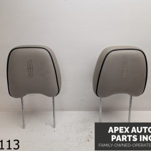 OEM 2008 Lincoln MKX 3.5L Left Right Front Headrest Leather Tan/ beige