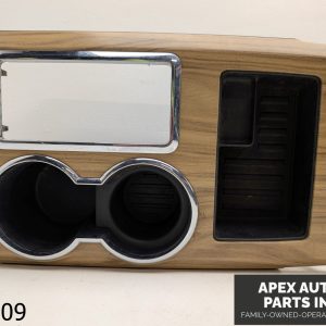 OEM 2009-2012 Ford F-150 Center Console Trim Cup Holder Shifter Bezel Woodgrain