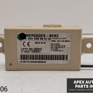 OEM 2010 Mercedes C300 3.0L SUSPENSION TIRE PRESSURE CONTROL MODULE