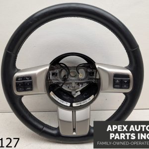 OEM 2011 Jeep Grand Cherokee Woodgrain Steering Wheel w Cruise Control Switch