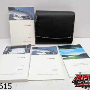 OEM 2012 Lexus ES350 3.5L Owner's Manual