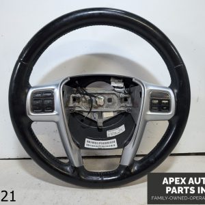OEM 2013 Chrysler Town & Country 3.6L Steering Wheel BLACK LEATHER