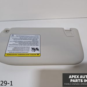 OEM 2017-2019 Ford Escape 1.5L Passenger RH Sun Visor in Beige w/ Illumination