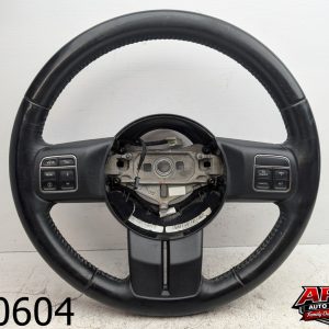 OEM 2017 Jeep Wrangler JK 3.6L Black Leather Steering Wheel