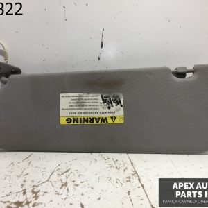OEM BMW E90 E91 3-Series Right Front Passenger Sun Visor Grey Vinyl 2006-2011