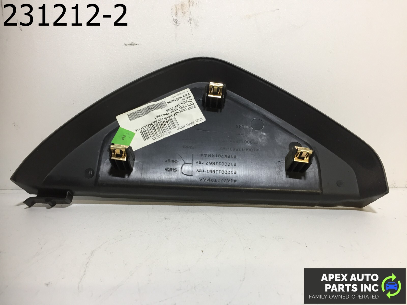 OEM Dodge Journey 2009 Right Passenger Side Dash End Cap Cover Trim 100013859 - Image 5