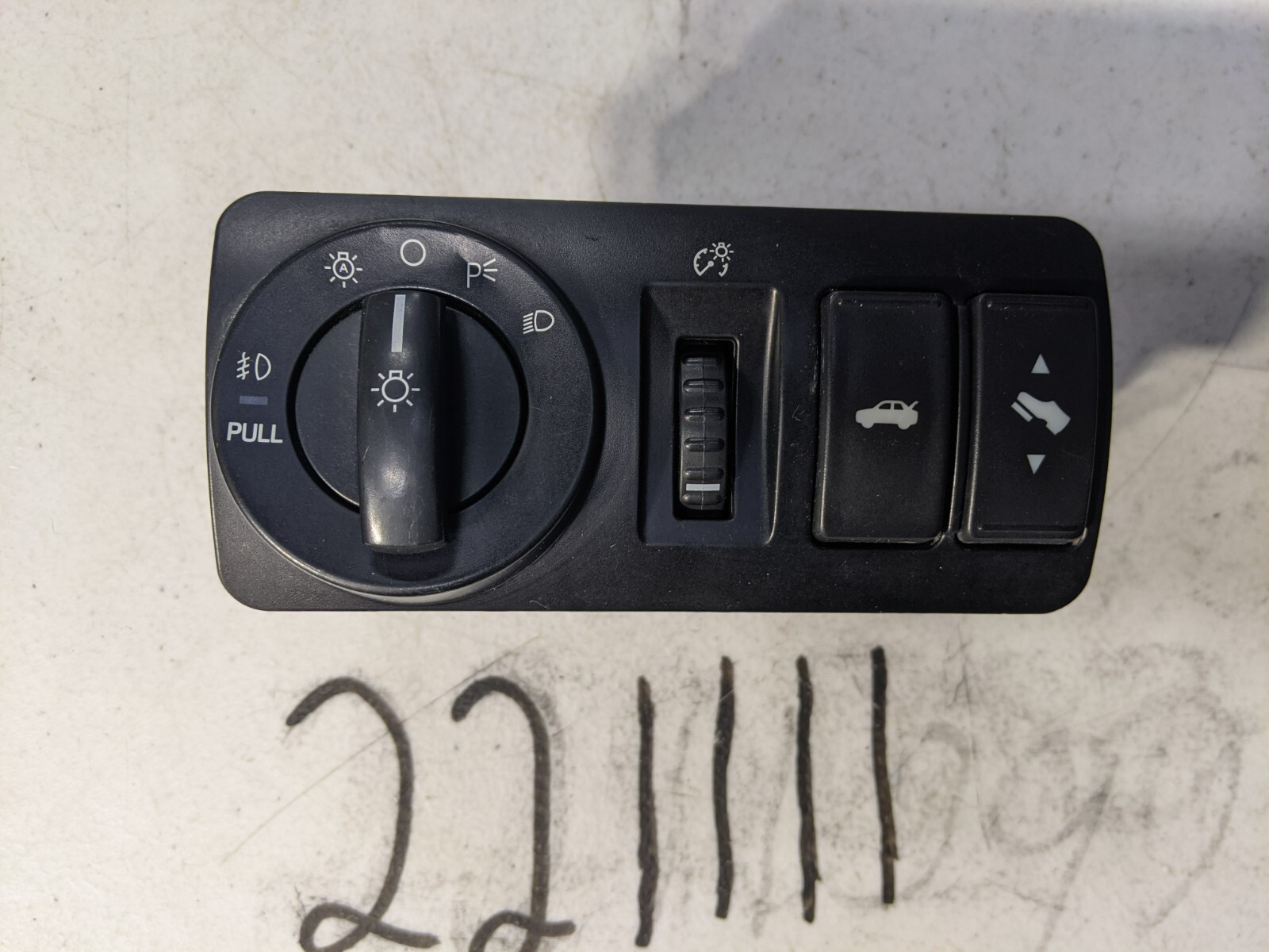 07 08 09 FORD TAURUS TRUNK RELEASE PEDAL ADJUST DIMMER HEADLIGHT FOG SWITCH OEM