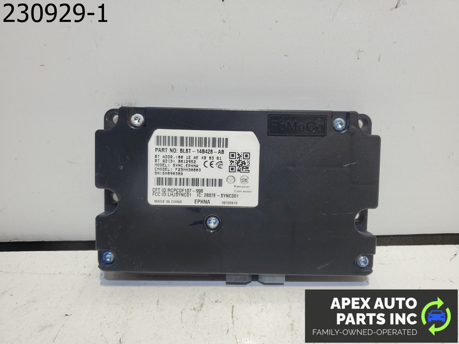 09-12 Ford Escape Mariner Module, Communication Control Unit CL8T -14B428 -AB
