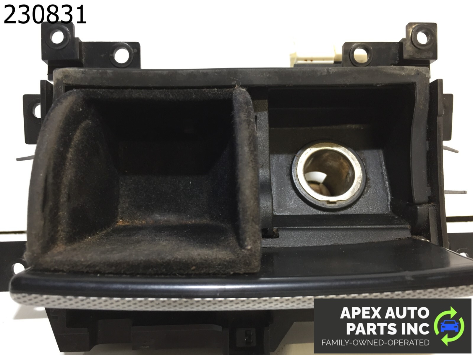 OEM 03-08 Infiniti FX35 FX45 Center Console Ash Tray Power Outlet Storage Silver - Image 9