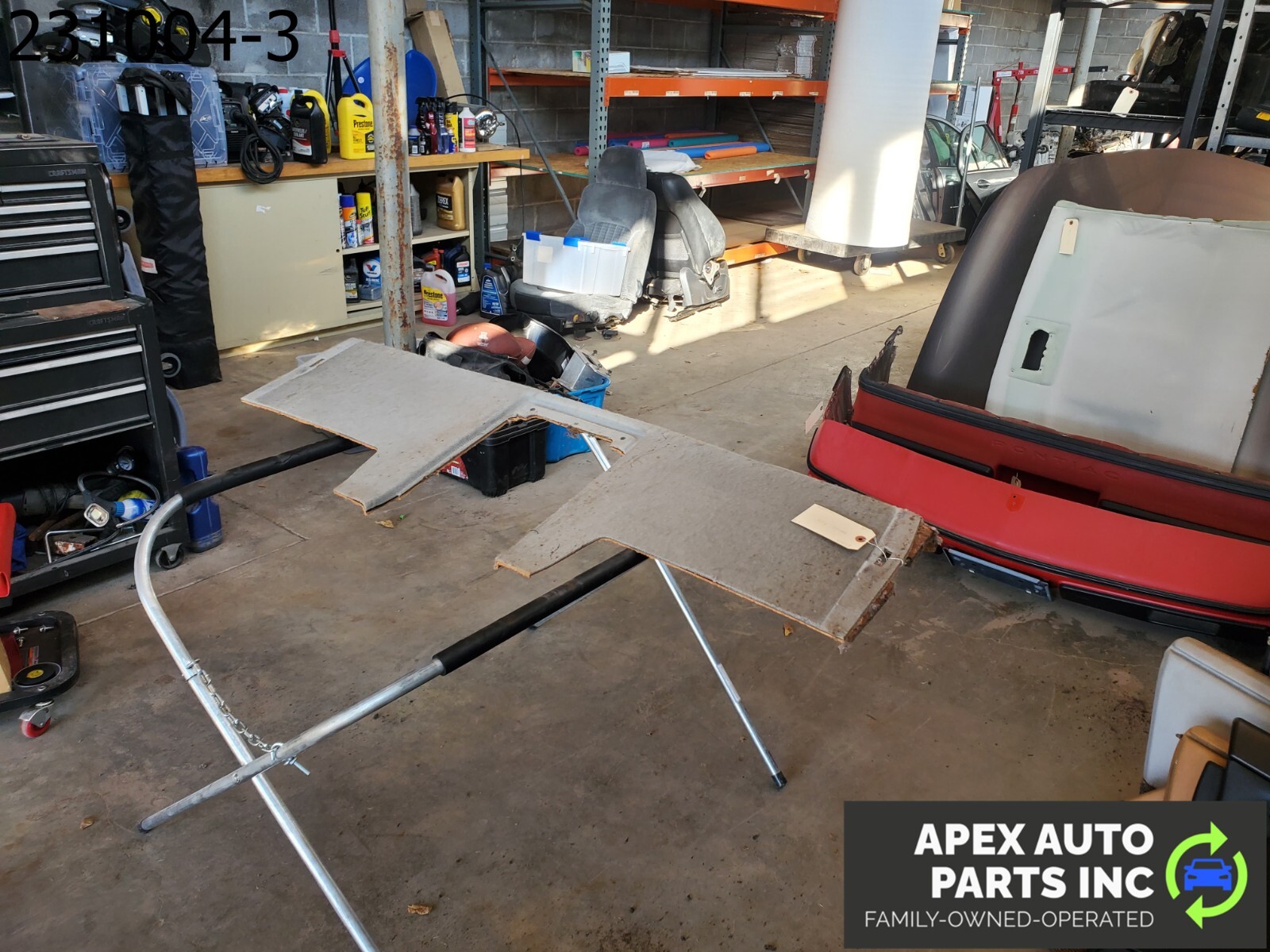 OEM 1984 Pontiac Fiero Rear Back Cover Sear Liner Trim Panel - Image 4