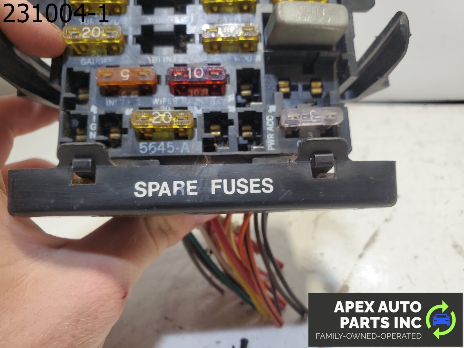 OEM 1984 Pontiac Fiero UNDER DASH CABIN FUSE BOX - Image 8