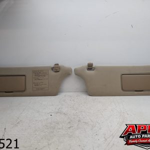 OEM 2002 Isuzu Trooper 3.5L Lh Rh Pair of Sun Visors TAN / BEIGE Sunvisors