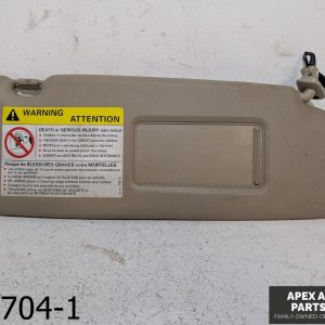 OEM 2003-2006 Audi A4 1.8L Sedan Passenger Sun Visor Illuminated Tan