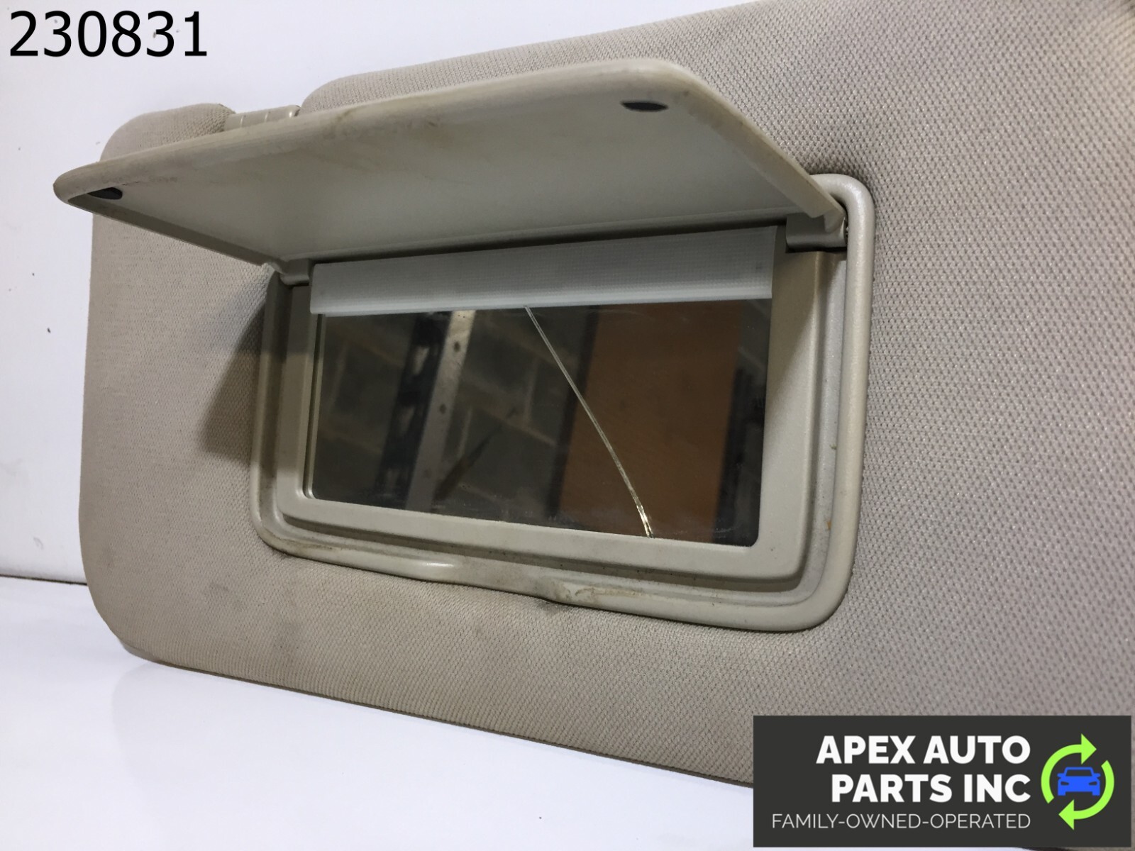 OEM 2003 - 2008 Infiniti FX35 FX45 Sun Visor Shade Beige Pair Set - Image 6