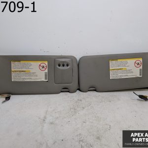 OEM 2005 Cadillac SRX 3.6L LEFT & RIGHT SUN SHADE VISORS GRAY