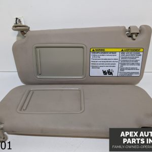 OEM 2006-2008 Toyota Rav4 3.5L Sun Visors Driver & Passenger Tan