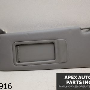 OEM 2006 BMW 325xi E91 3.0L  Left Driver Side Sun Visor Grey Vinyl w Mirror