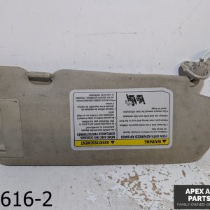 OEM 2007-2009 Infiniti G35 3.5L DRIVER LEFT SUN VISOR SUN SHADE TAN