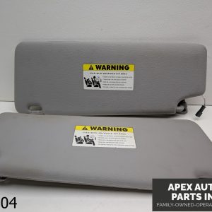OEM 2007-2010 BMW X3 3.0L FRONT LEFT / RIGHT SIDE SUN VISOR SET