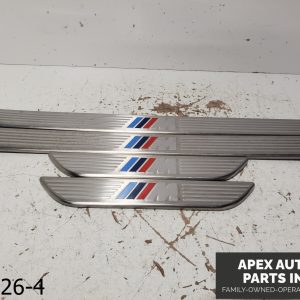 OEM 2007-2013 BMW X5 4.4L DOOR SILL SCUFF PLATE SET LEFT RIGHT FRONT REAR