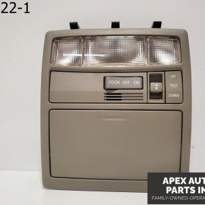 OEM 2007 Toyota Camry 3.5L Overhead Console Dome Map Light Sunroof Switch