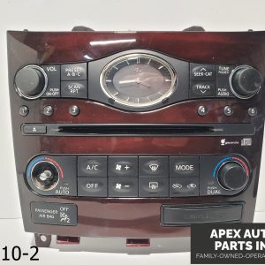 OEM 2008-2012 Infiniti EX35 3.5L AM/FM AC Heater Climate Control Switch Unit