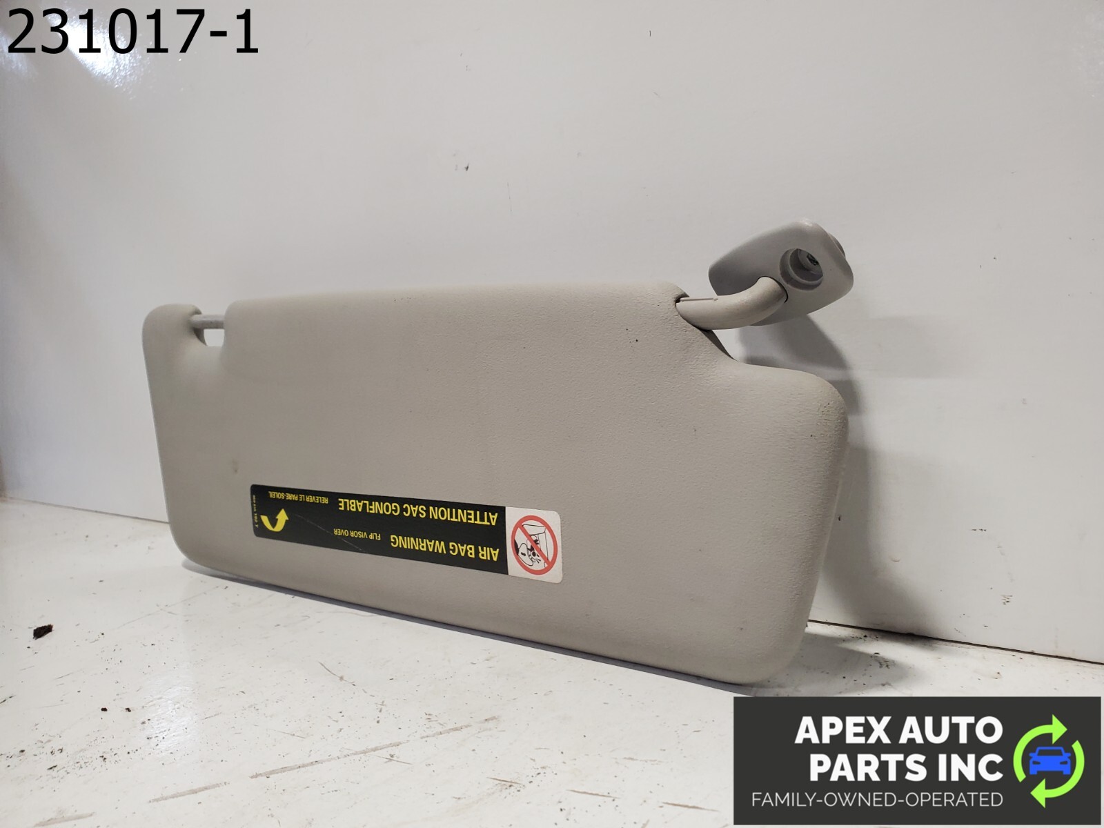 OEM 2008 Audi A4 Left Dual Mirror Concave Sun Visor Grey - Image 6