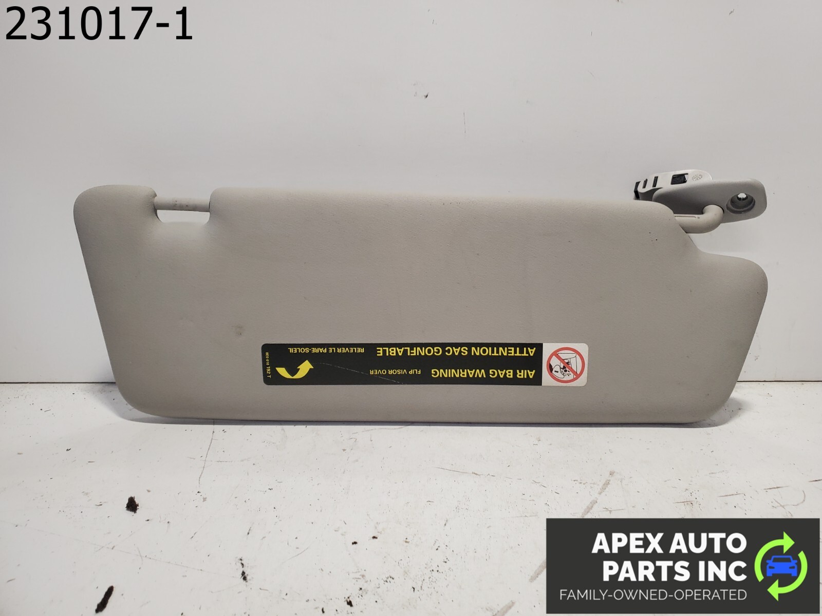 OEM 2008 Audi A4 Left Dual Mirror Concave Sun Visor Grey - Image 7