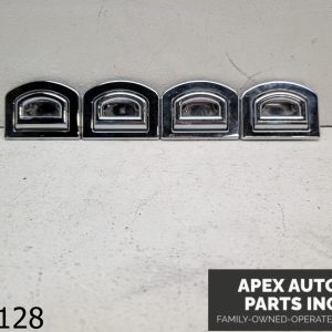 OEM 2008 Audi Q7 3.6L TRUNK LUGGAGE CARGO NET TIE DOWN CHROME HOOK TRIM SET OF 4